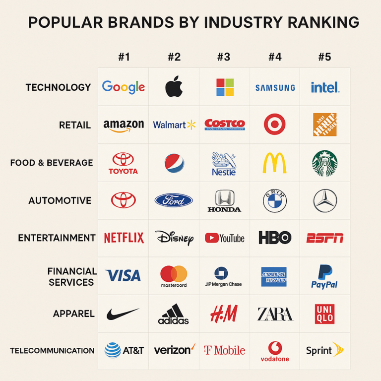 Featured image for Top 8 Industries With the Most Popular Brands 2026